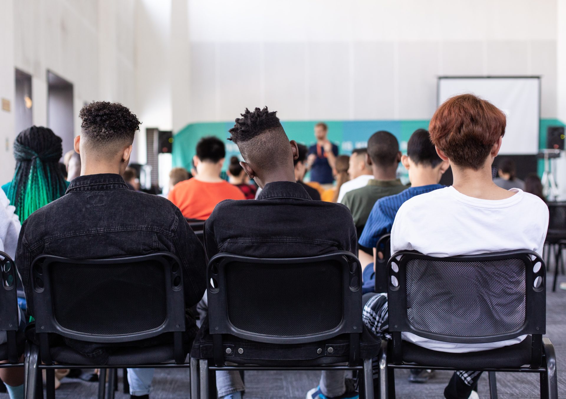 Back of a classroom