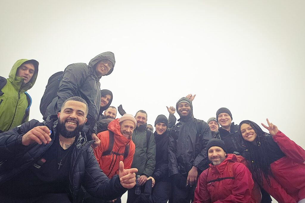The Building Transformation team enjoyed a night hike in the Peak District as part of their team-building activities.